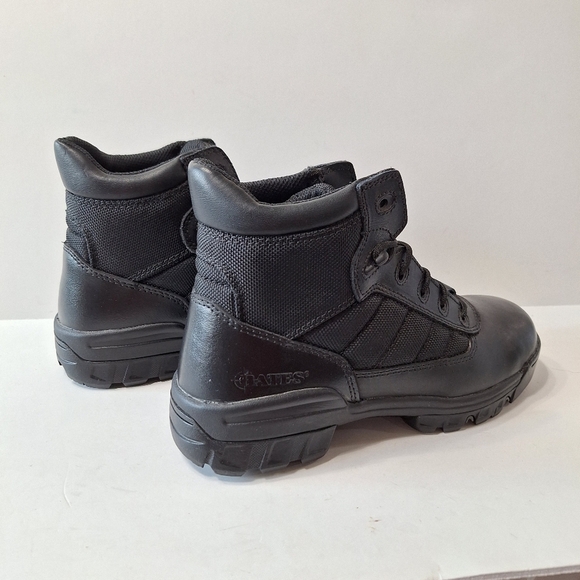 Bates Whimsigoth Black Leather Grunge Gorpcore 5" Tactical Lug Sole Sport Boot 9 - Picture 4 of 10